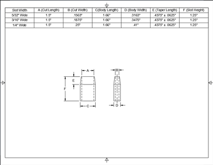 1-1/2" Long - 1-1/4" Tall
